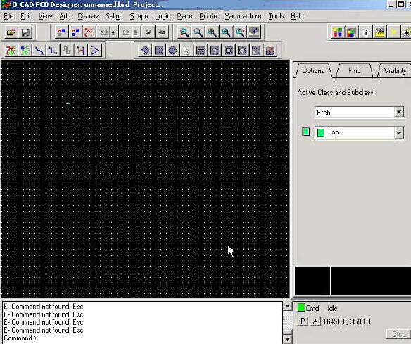 Cadence OrCAD Working Interface